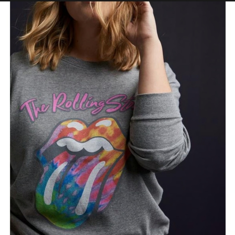 Bravado Gray Rolling Stones Sweater